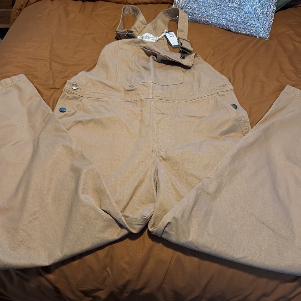 Alpine Design Women's Tan Overalls Size L!